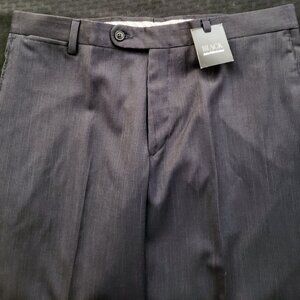 Saks Fifth Avenue, NWT, Navy Blue fine line pinstripe, 36 waist unhemmed